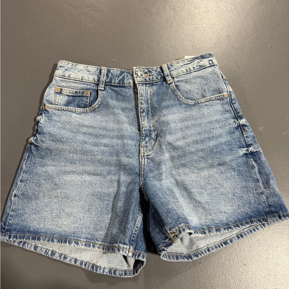 Zara Light Blue Jean Shorts